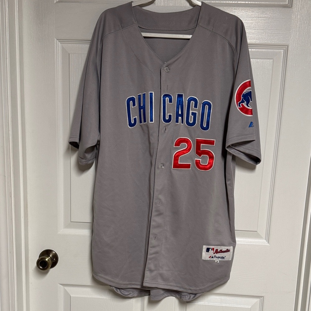 Majestic Gray Chicago Cubs Jersey